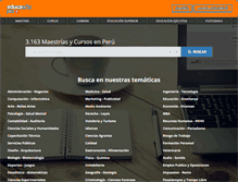 Tablet Screenshot of educaedu.com.pe